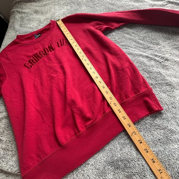 MV Sport Alabama Crimson Tide Mens Sweatshirt Medium Red Embroidered Crew‎ 18196 - Picture 5 of 7